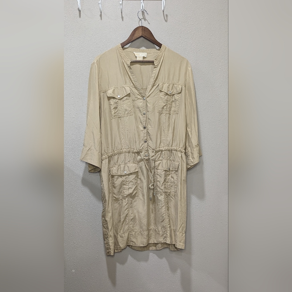 Michael Kors safari Dress 100% Silk